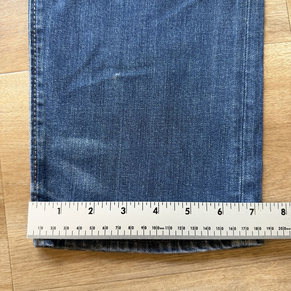 Diesel Buster Jeans Men 36x32 Blue Slim Tapered Stretch Dark Wash Thrashed 0833F - Picture 15 of 16